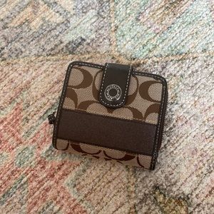 Brown coach wallet